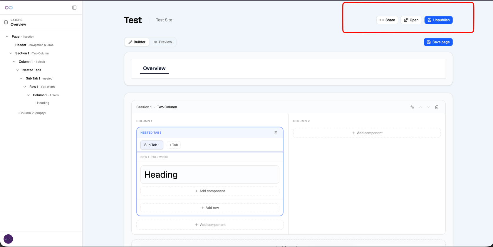 Share and Open Options